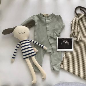 L’ovedbaby Organic Seafoam Green Footie